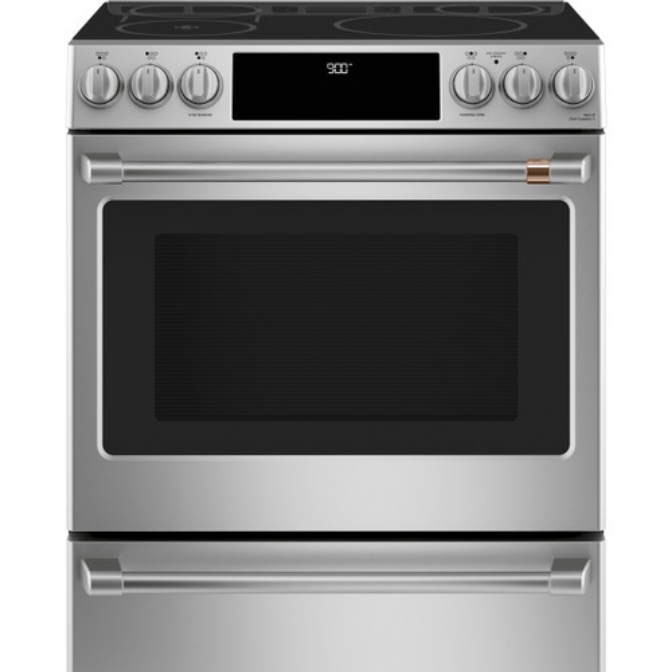 Cafe stainless steel kitchen range 