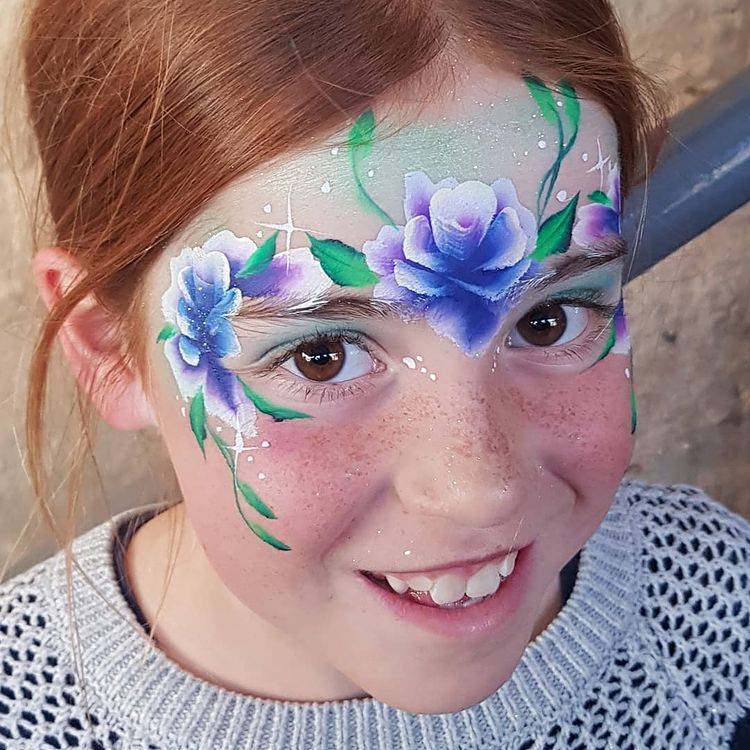 5 Flowers In Crowns Face Paint Ideas