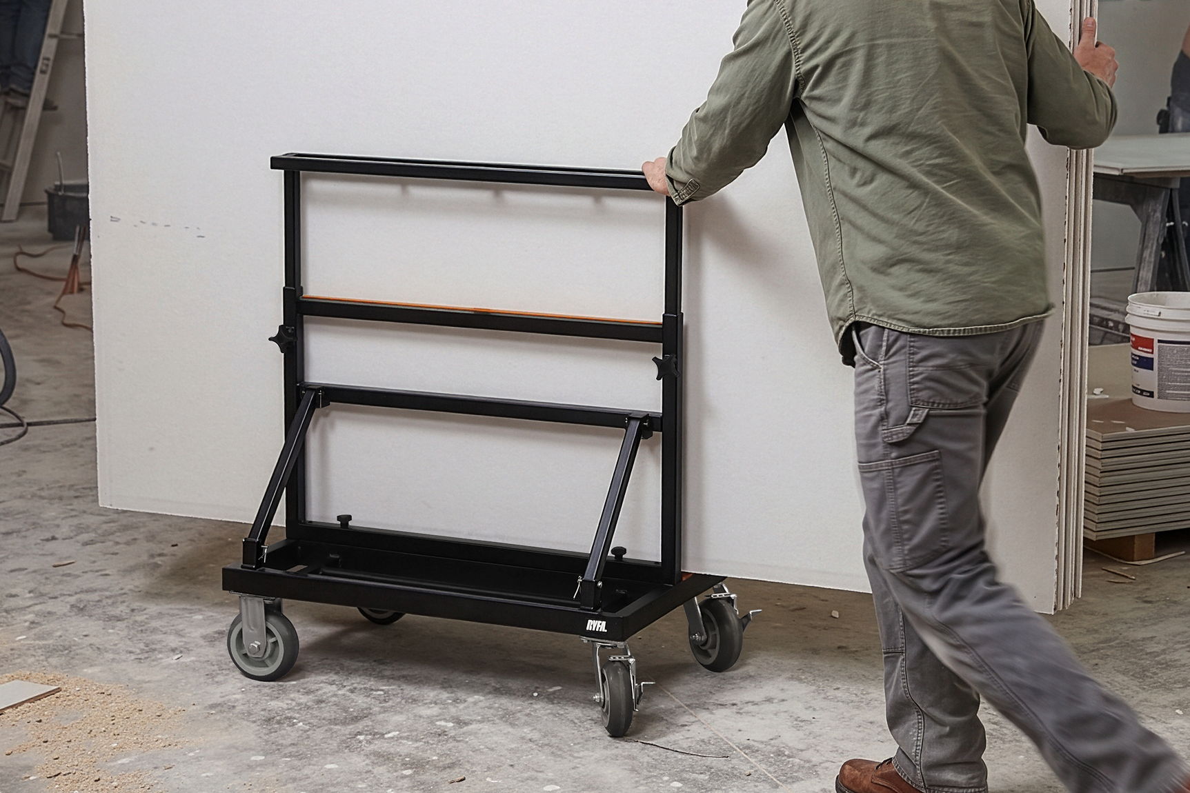 RYFA FOLDABLE DRYWALL CART