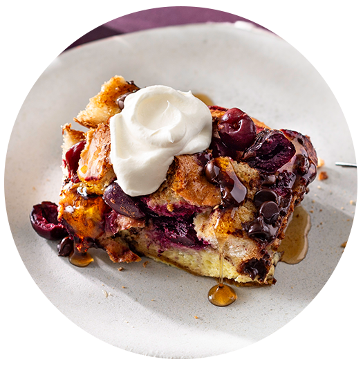 cherry chocolate french toast bake recipe