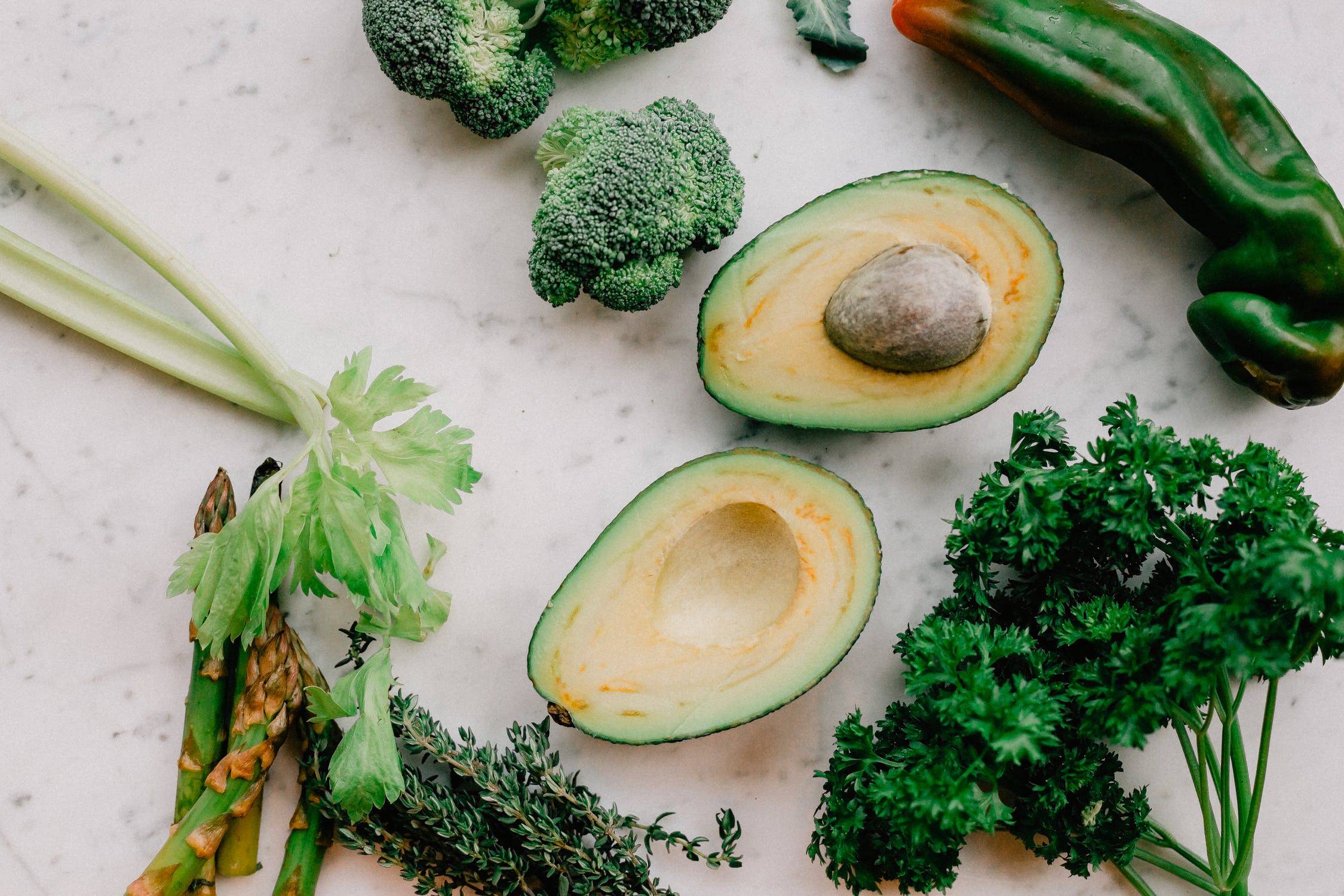 Green Vegetables On Table