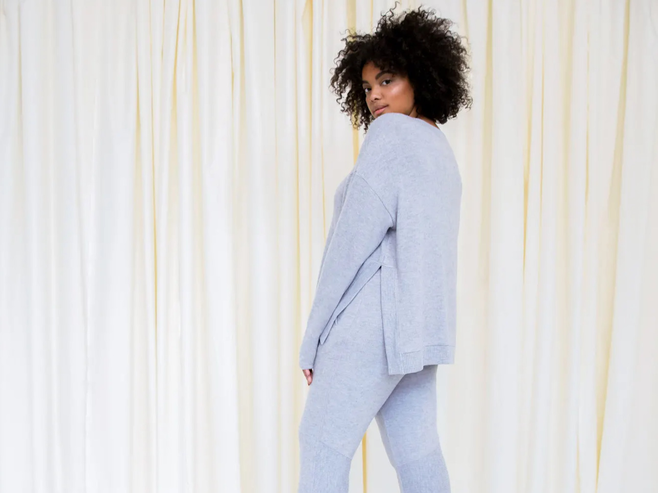 Shop Luxe Lounge Collection featuring our Wander Set in Glacier