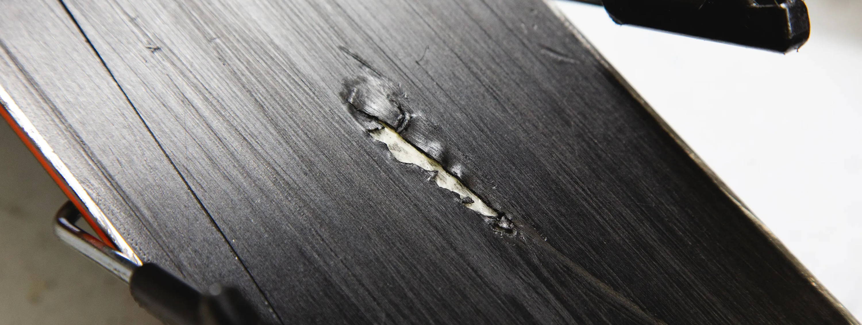 large ski base core shot