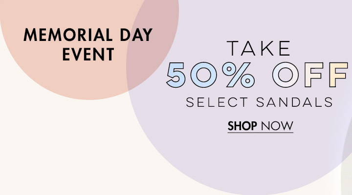50% Off Select Sandals