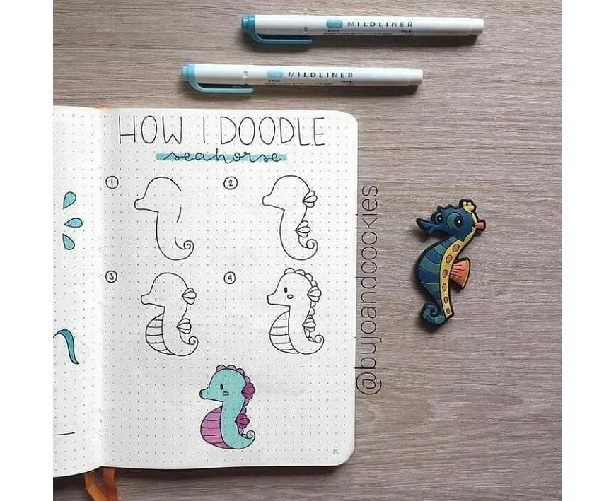 Seahorse doodle