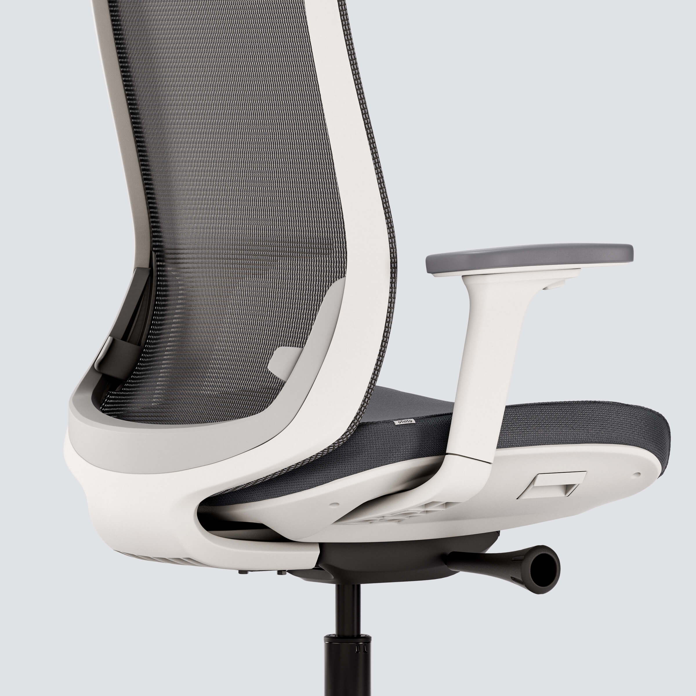 Back support with style: lumbar support discreetly integrated into the backrest