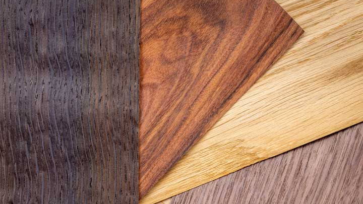 samples of wood veneer