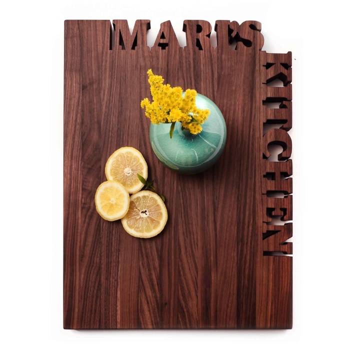 Personalized Cutting Board- Top and Side