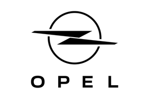 Opel logo featuring a lightning bolt and circular design.