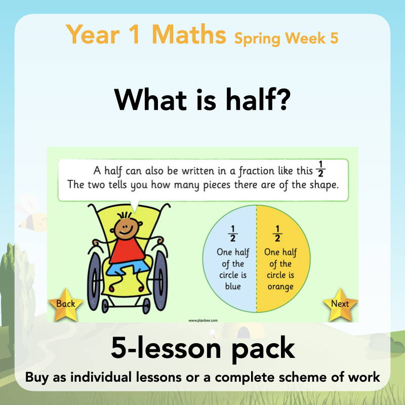 Year 1 Curriculum - what is half? 