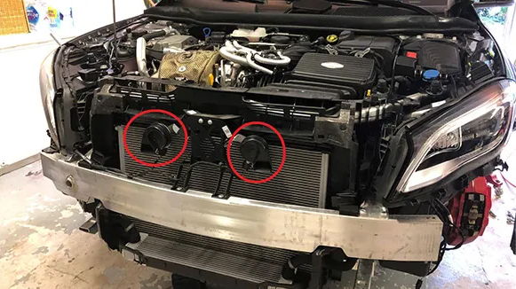 Train Horn Located Behind the Front Grille Area