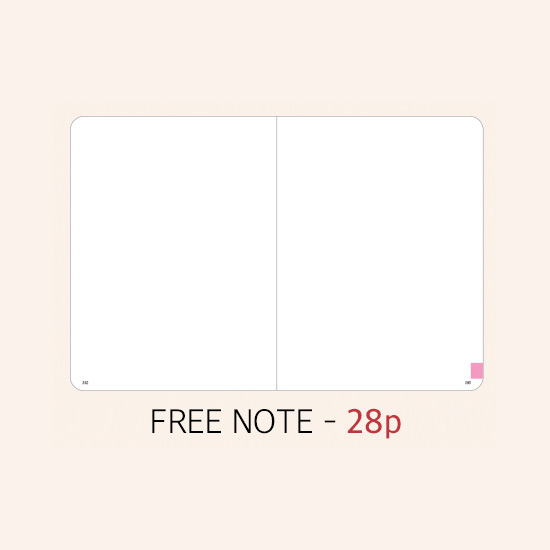 Free(blank) note - Rihoon 2020 Essay small weekly dated diary planner