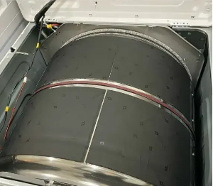 soundproof washing machine with sound deadening material