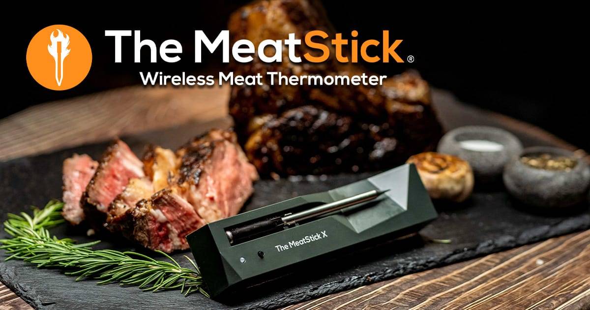 UPMSX 300FT Smart Meat Thermometer Wireless - Bluetooth Meat Thermometers  for Grilling and Smoking, Probe Lasts Up to 16 Hours, Wireless Meat