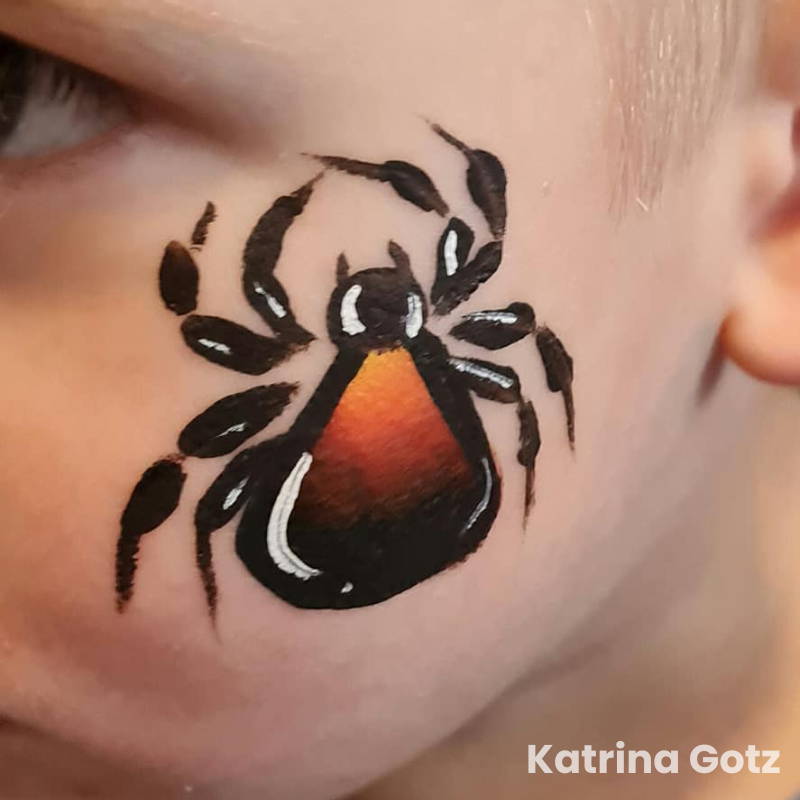 spider face paint