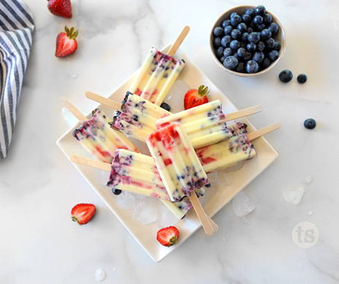 Patriotic Berry Pops