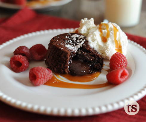 molten brownie lava cakes