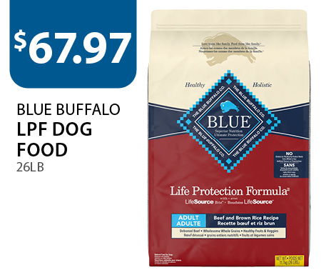 $67.97 BLUE Buffalo LPF Dog Food 26lb