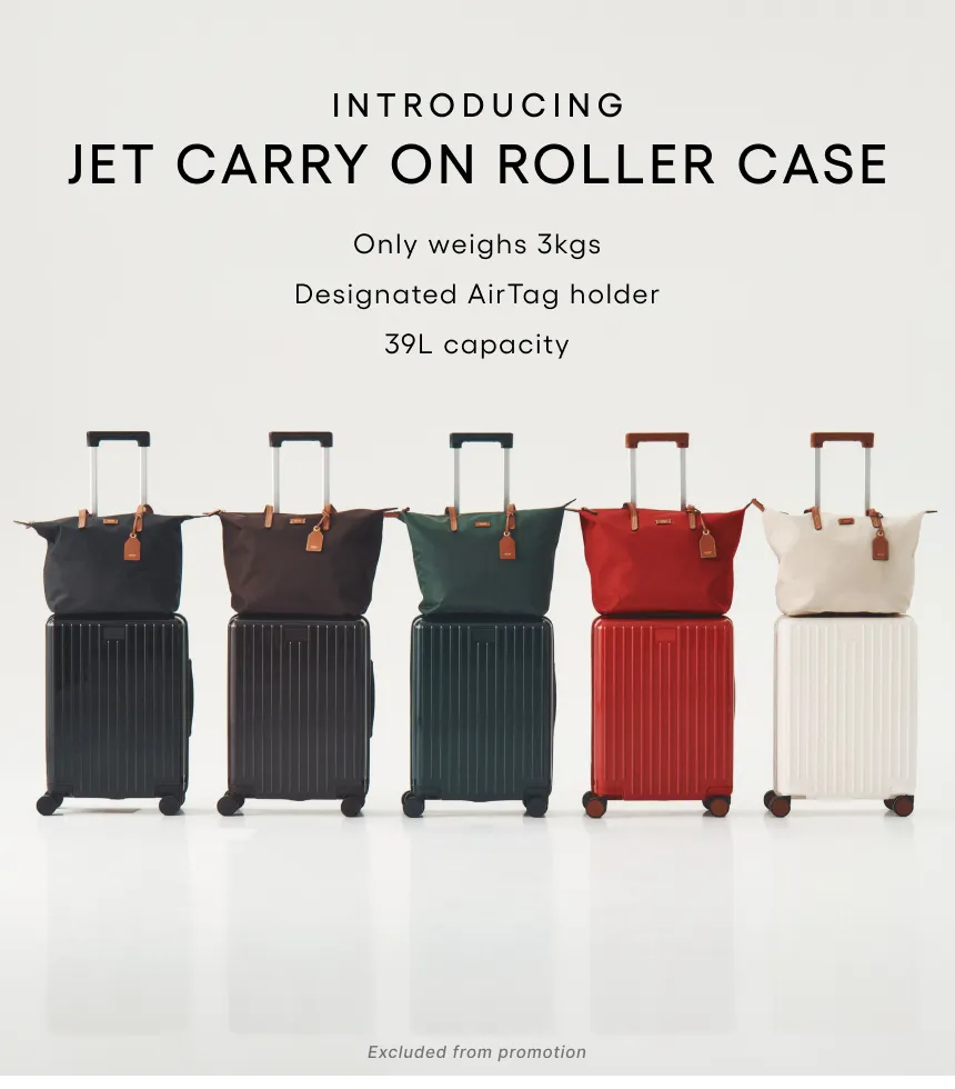 Introducing Jet Carry On Roller Case with various colors and features.