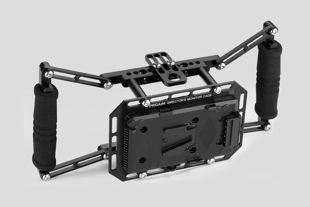 Proaim Director's Cage for 4”-7” LCD Camera Monitors | With V-Mount Plate