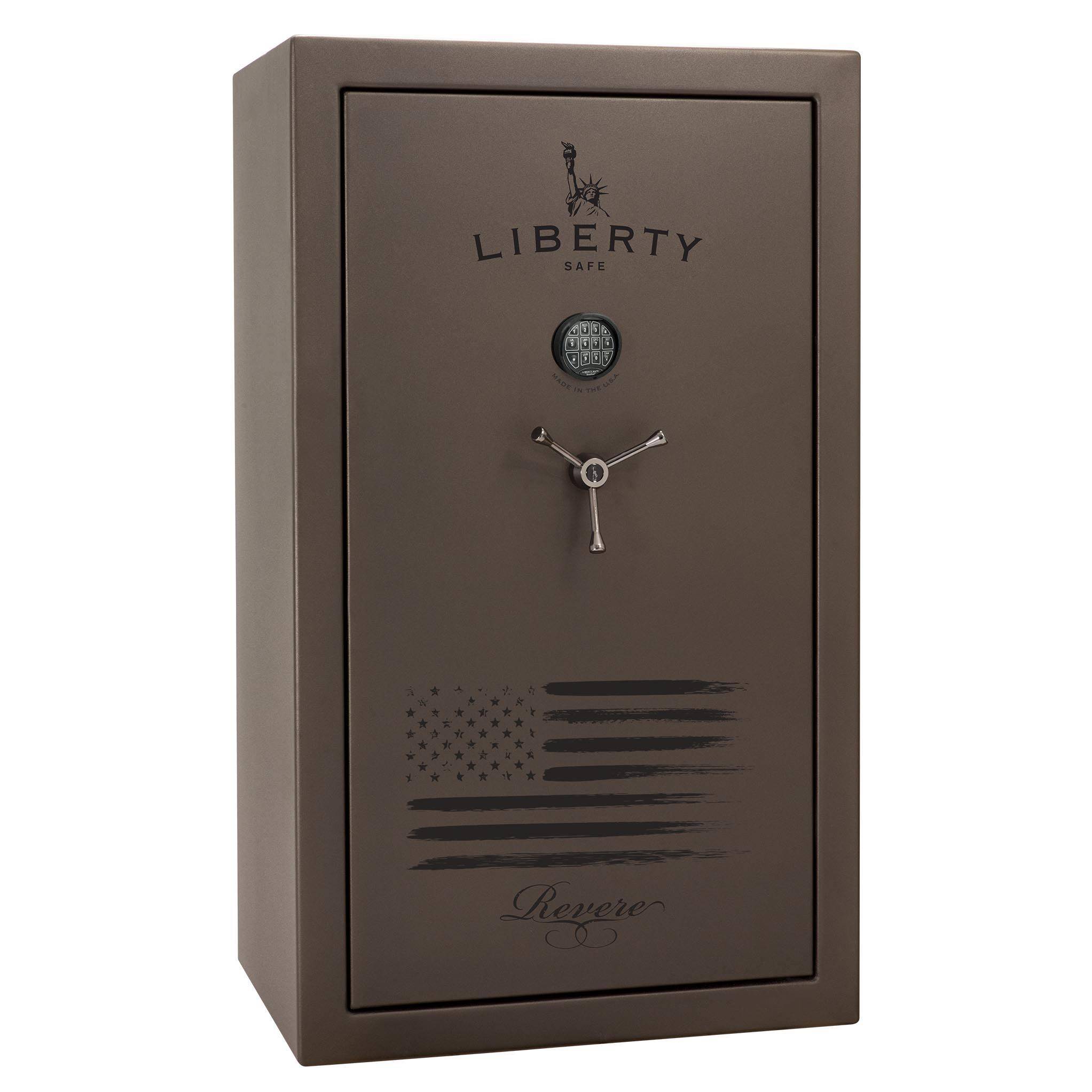 Revere 44 Textured Bronze Gun Safe Closed