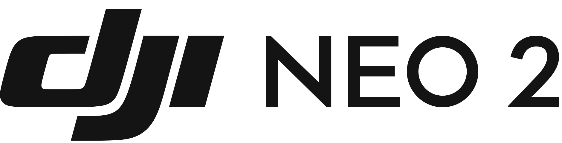 DJI NEO 2 logo in black text on a white background.
