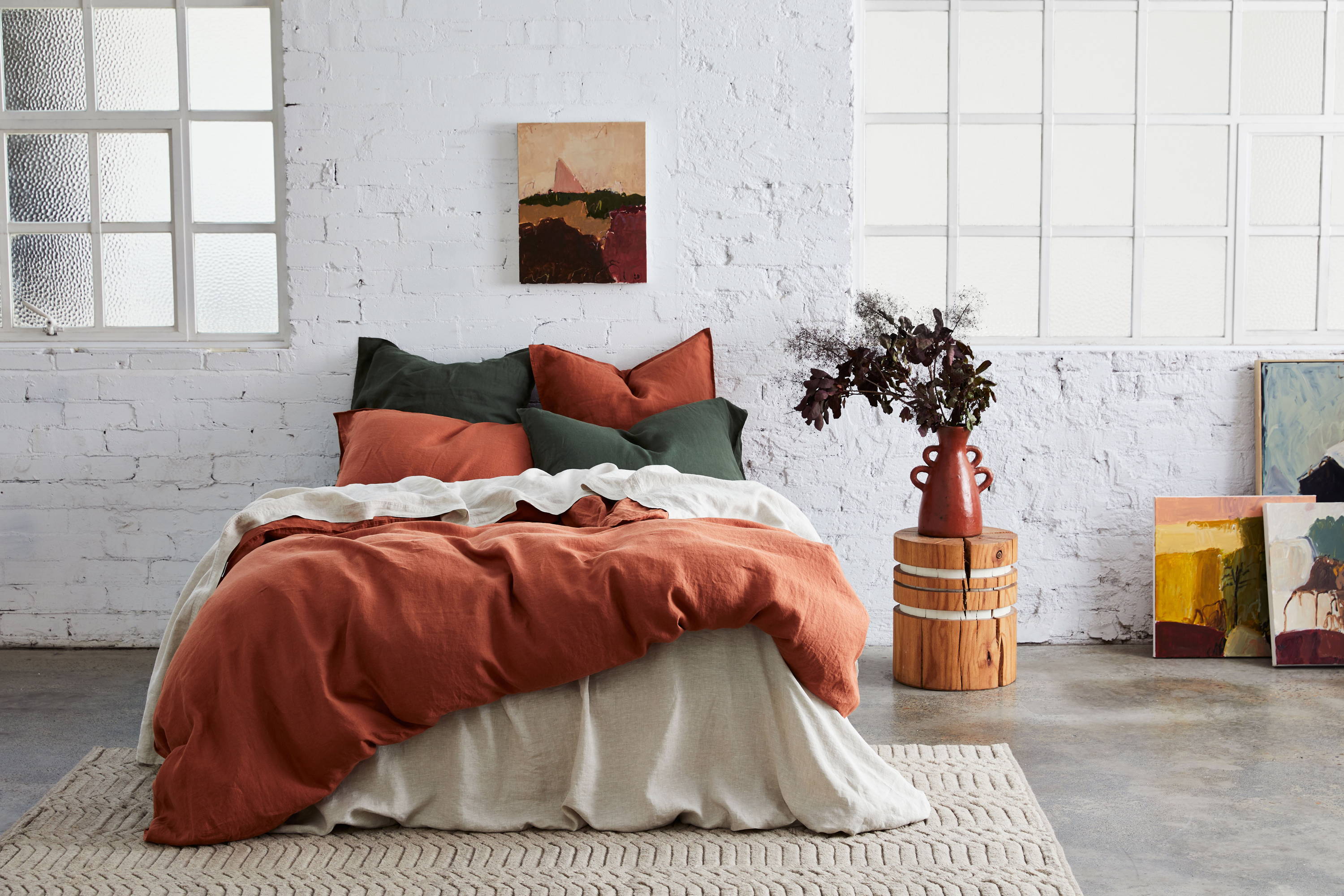 Pure Linen With Kerrie Ann Jones Myhouse, Earthy Tone Bed Sheets