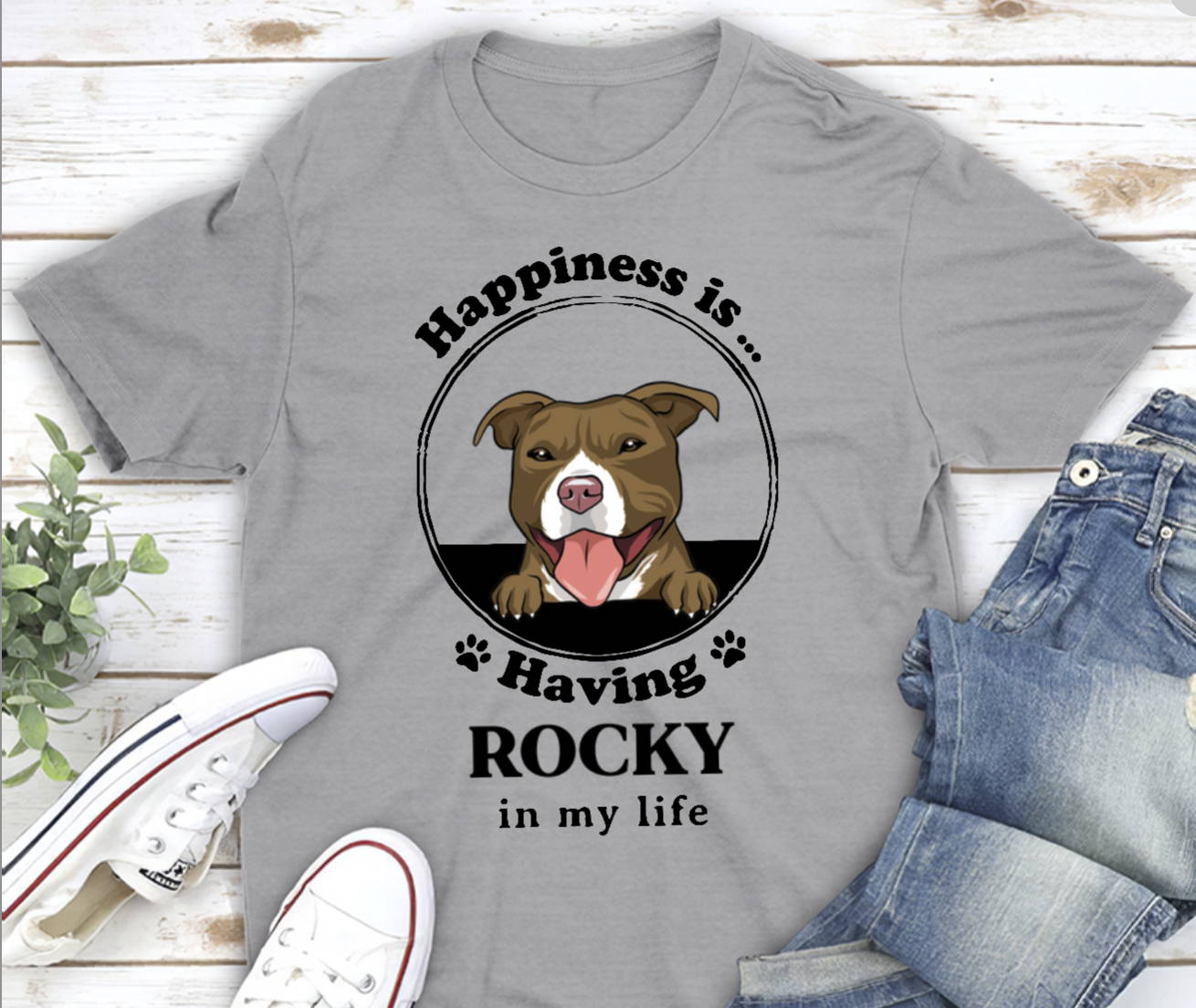 personalized t-shirt for pit bull lovers