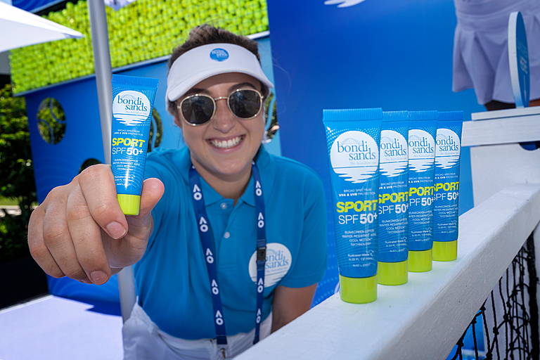 Bondi Sands Sport SPF 50+ Sunscreen at the Australian Open