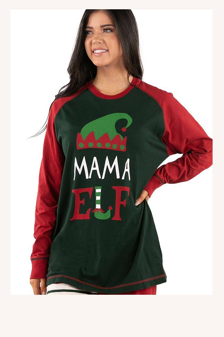 Adult Elf Christmas Pajamas