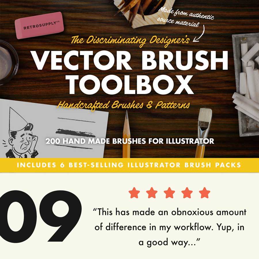 The Vector Brush Toolbox for Adobe Illustrator