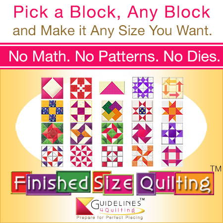 Finished-Size Quilting by Guidelines4Quilting