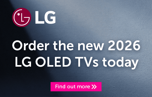LG 2026 OLED TVs advertisement with call to action.