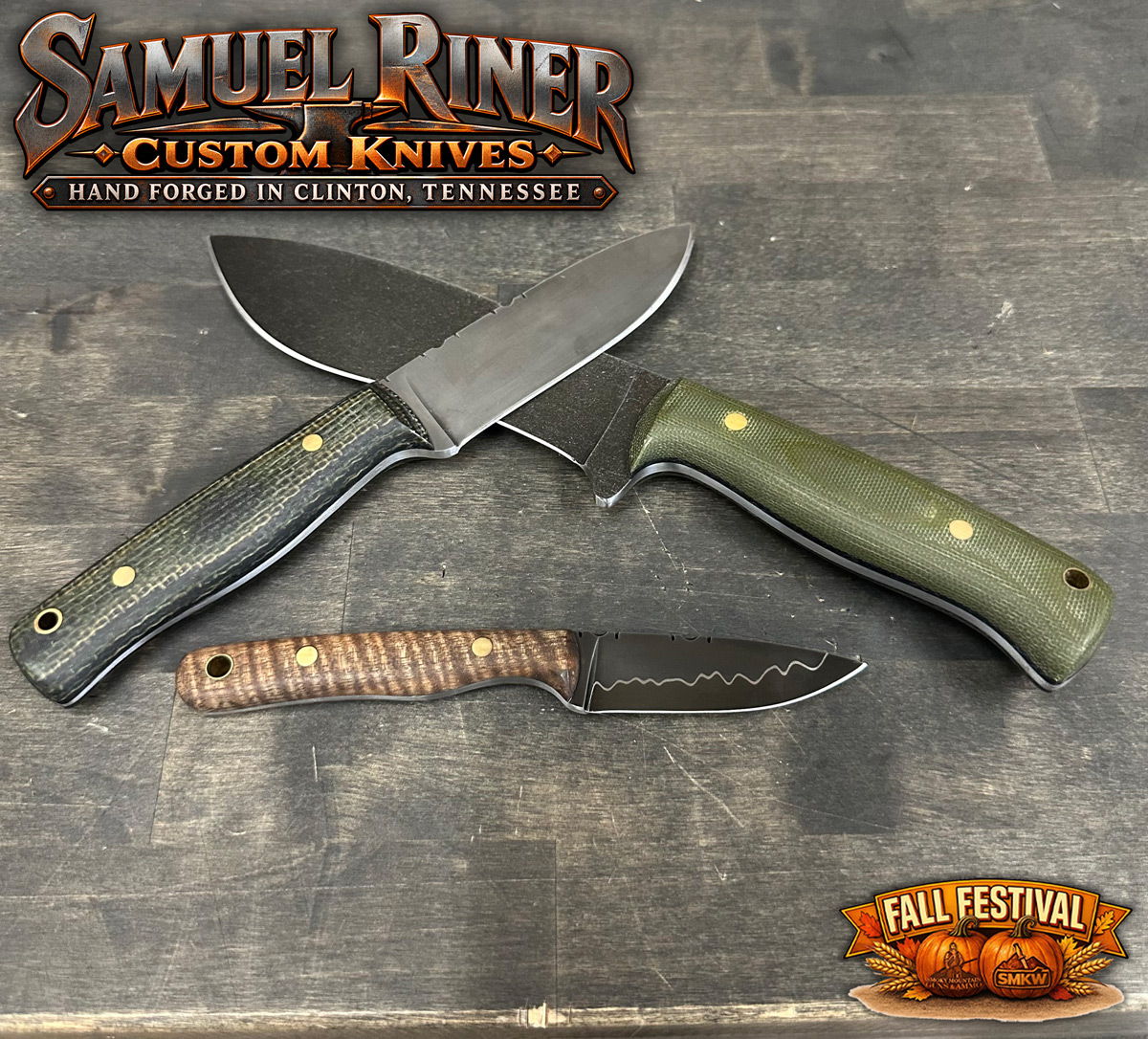 Fall Festival Exclusive Samuel Riner Fixed Blades