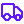Purple outline of a delivery truck icon.