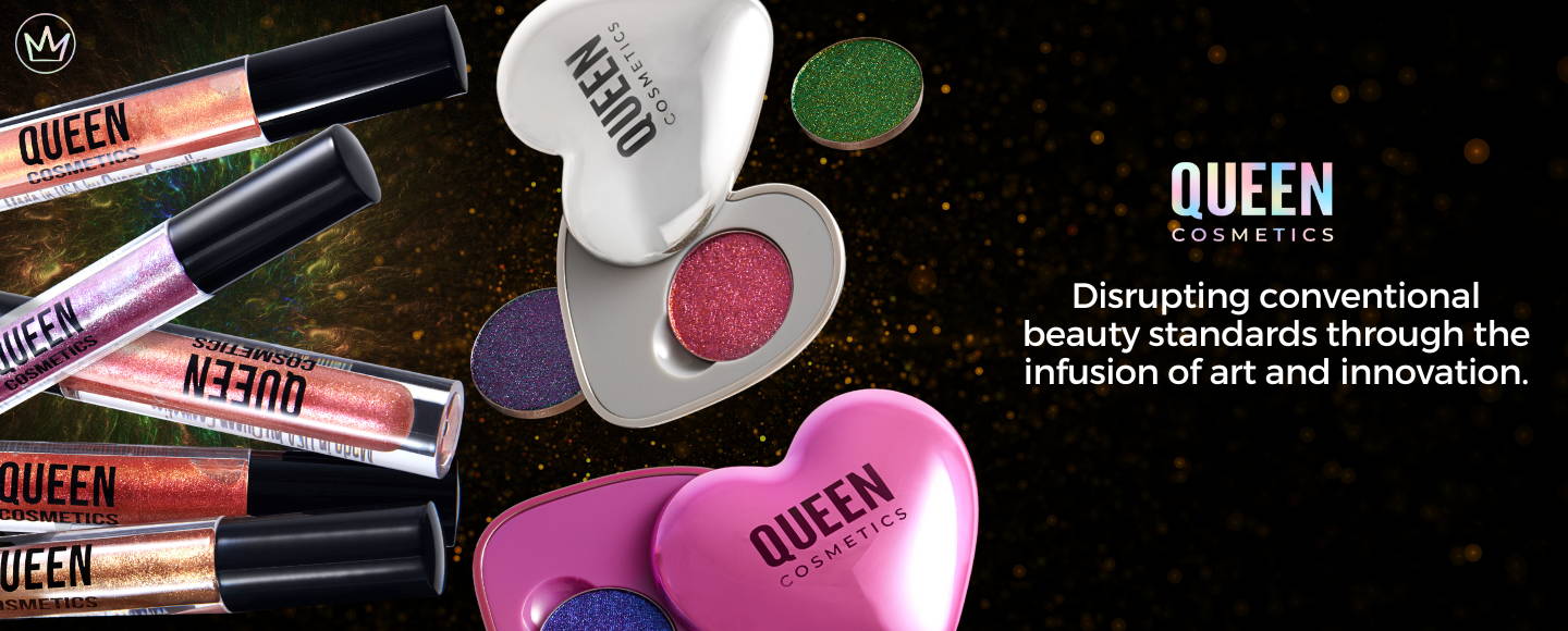 Our top three queen cosmetics picks are viral black widow holographic lip gloss astral projection and sublime hearts multichrome eyeshadow