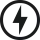 Lightning bolt icon inside a circular border, symbolizing energy or power.