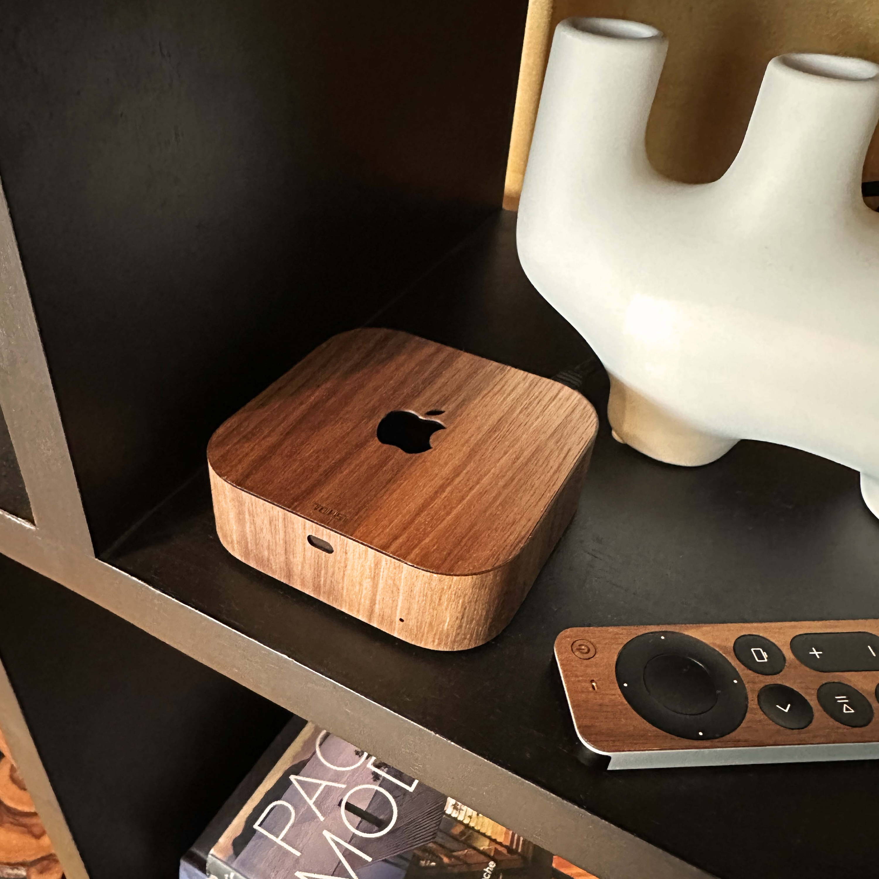 Toast real wood covers for Apple TV.