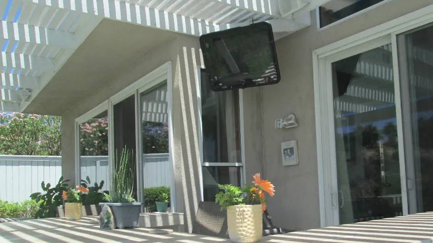 TV for outside in outdoor living space