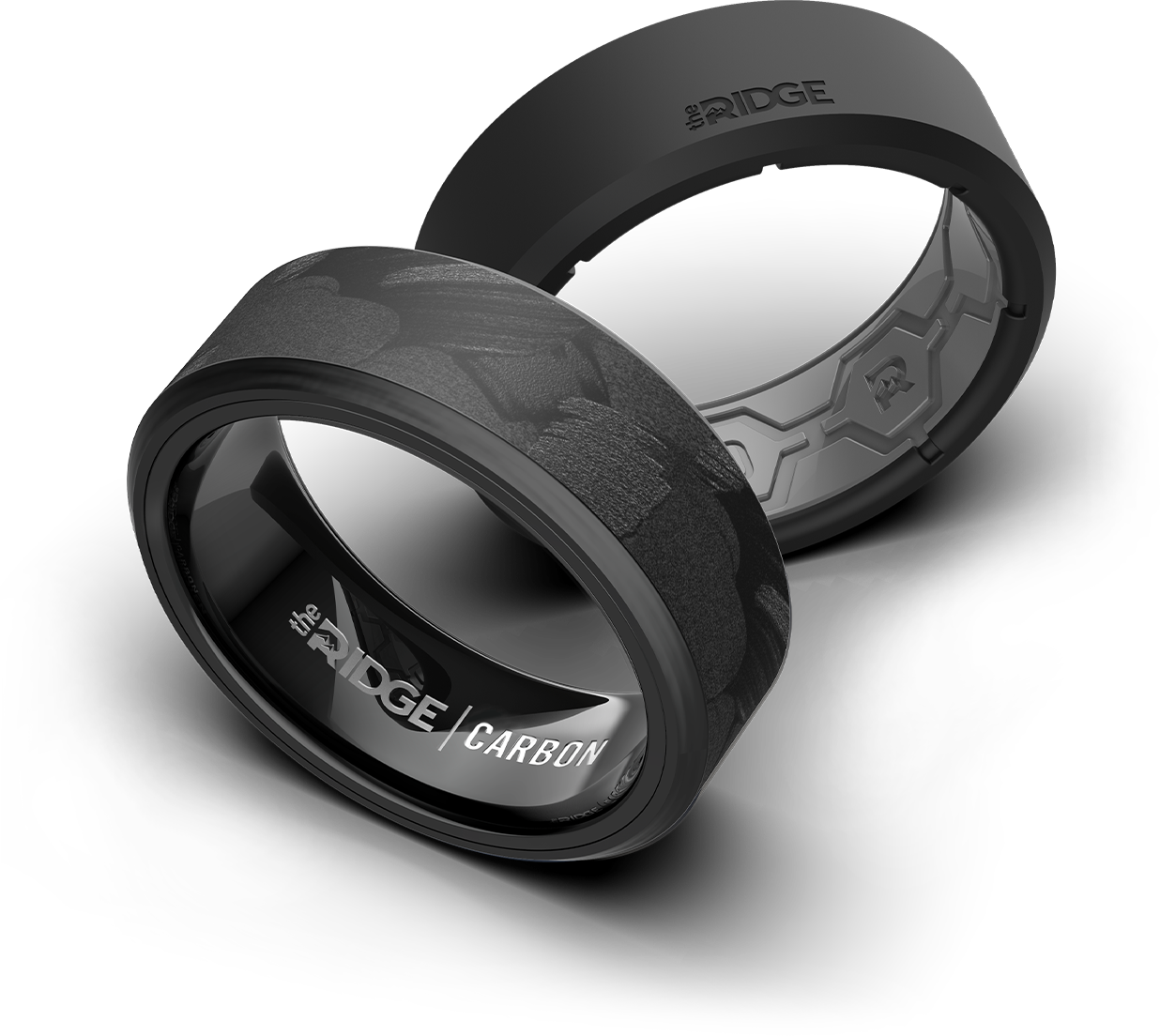 Forged Carbon 8MM Beveled Ring