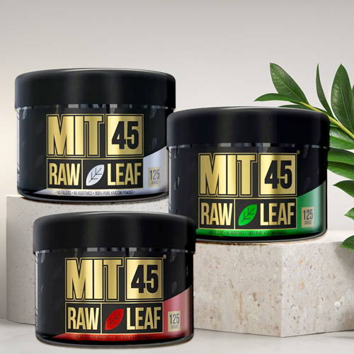 MIT 45 Raw White, Green, and Red Leaf 125 Gram Powder