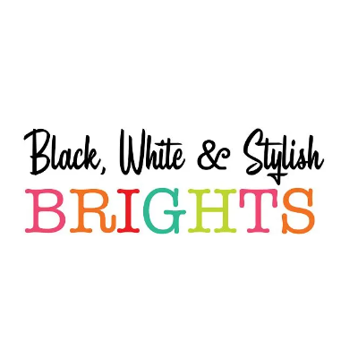 Black, White & Stylish Brights Classroom Theme