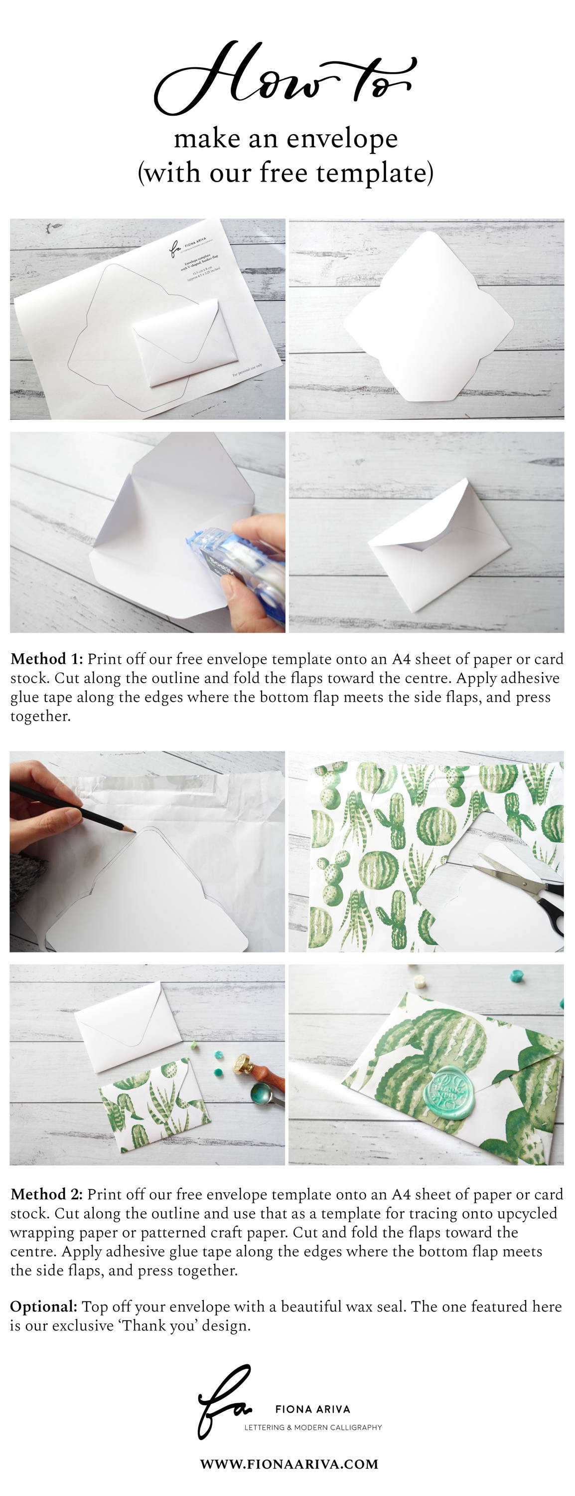 How to make an envelope with A4 Paper 