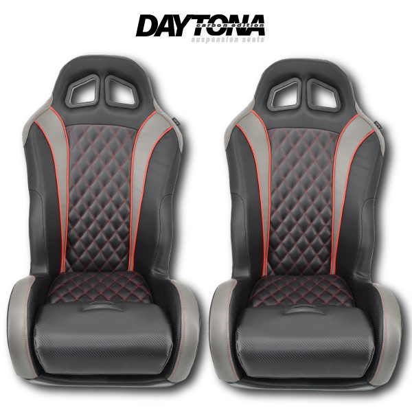 Red Carbon Edition daytona suspension seats 