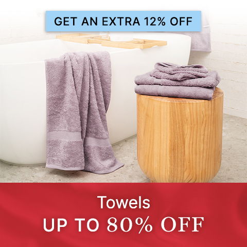 Towels up to 80% off