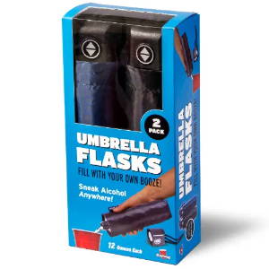 Umbrella flask retail package