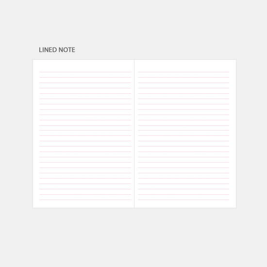 Lined note - 3AL Hello 2020 dated weekly diary planner