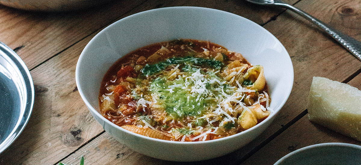 Comforting one pot minestrone