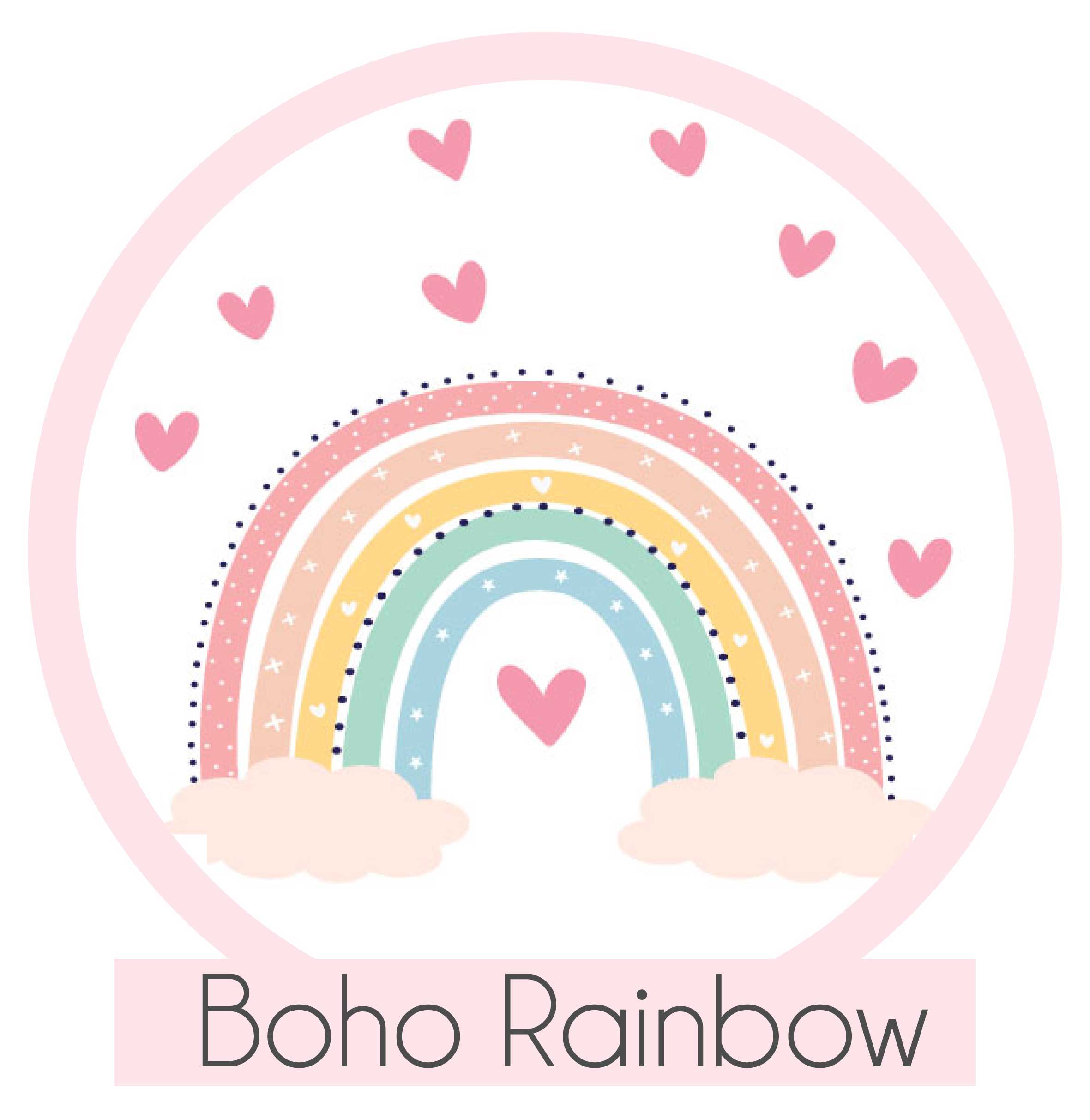 personalized boho rainbow baby gift