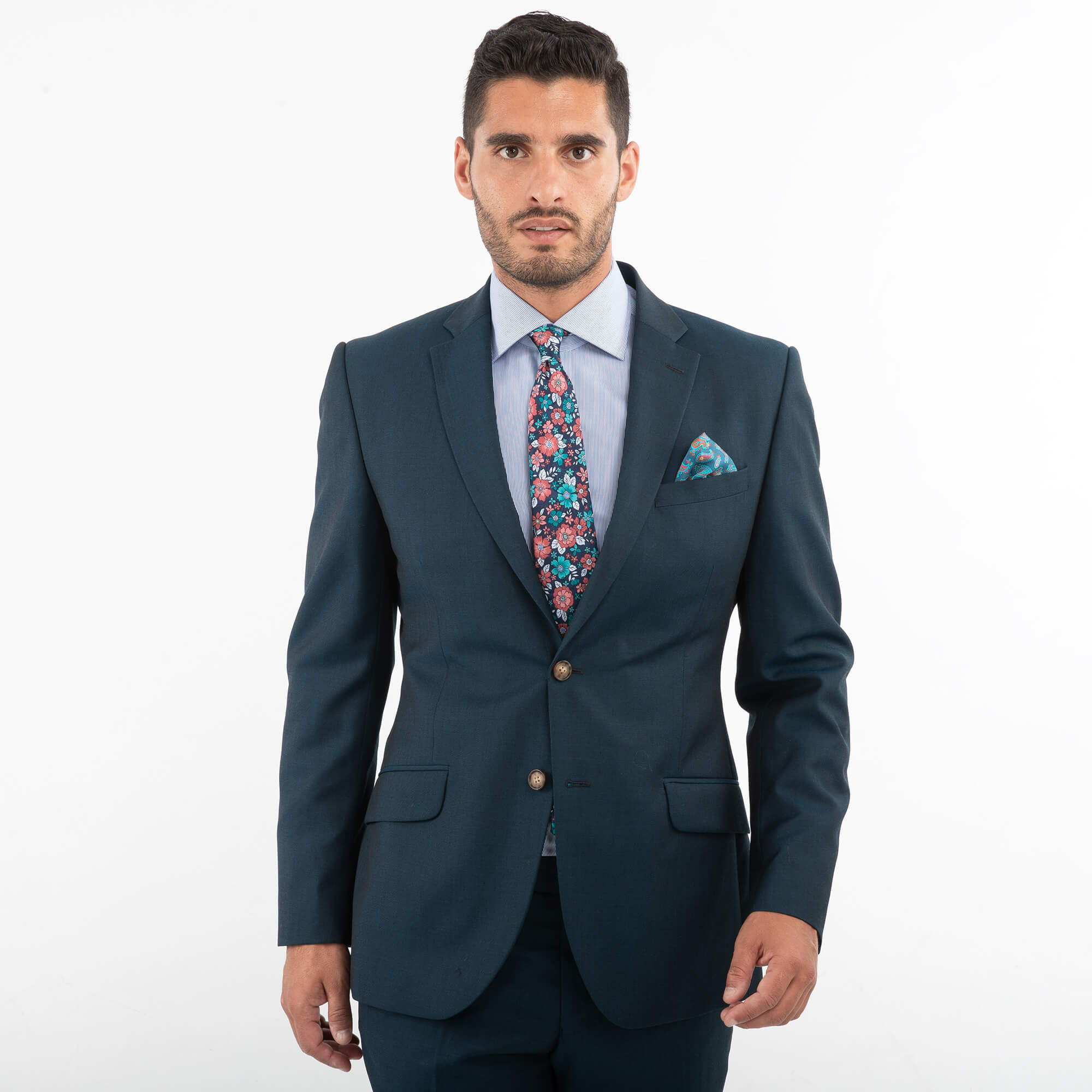 TEAL TWILL SUIT